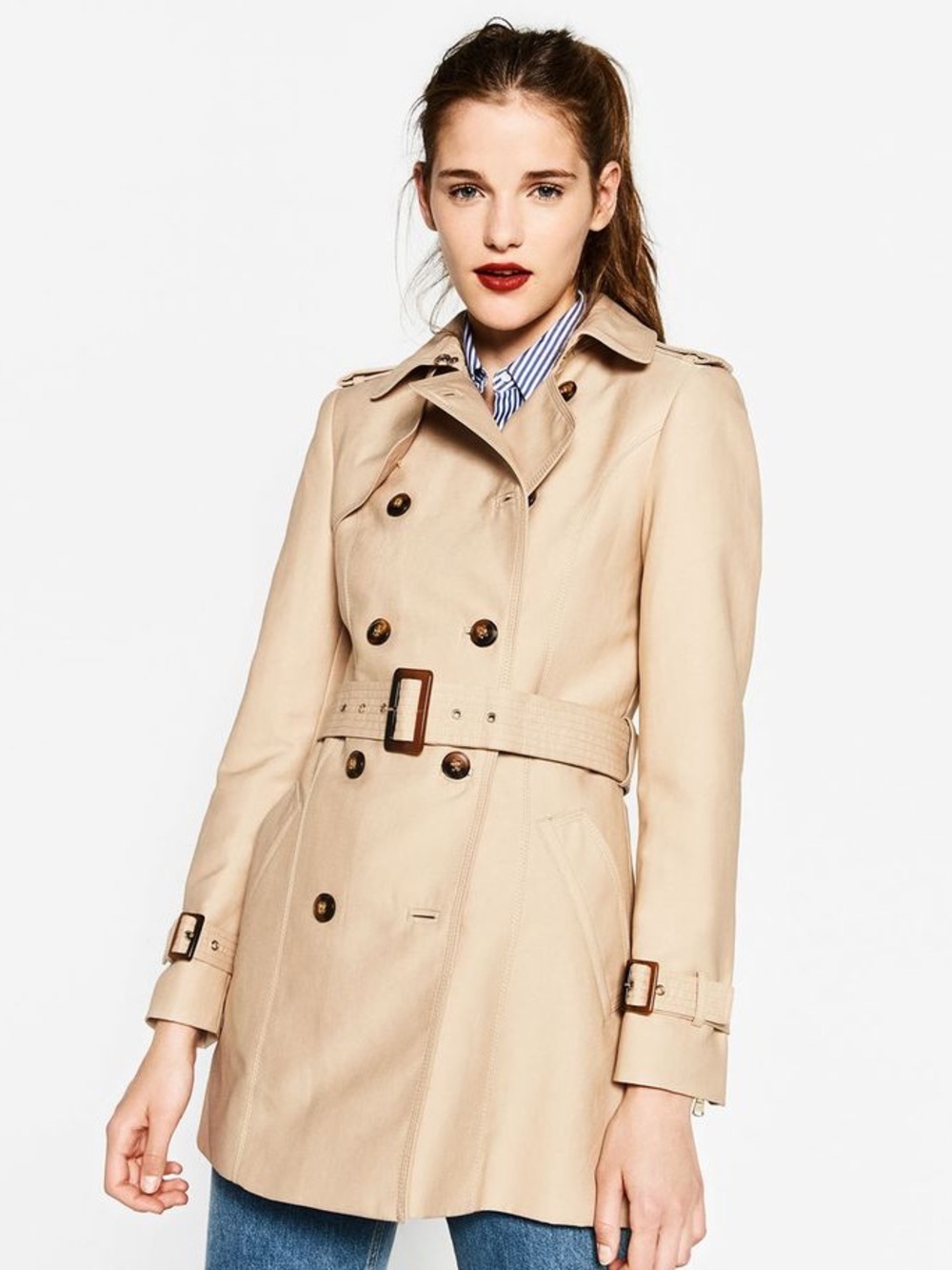 Zara hooded trench
